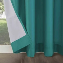 Attractive Darian Turquoise Outdoor Light Filtering Curtain Panel, 84