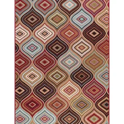 Exclusive (D374) Contemporary Geometric & Diamond Design Runner, 2 7