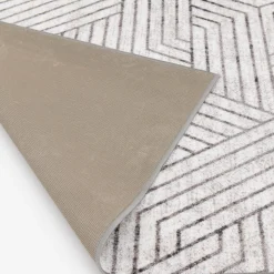 Top Sellers (D584) Venus Grey Geometric Area Rug, 7 10